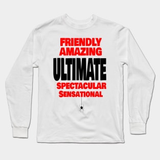 Ultimate  superhero shirt for men and spider fans Long Sleeve T-Shirt